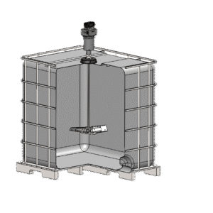 EvenMix® 1 HP Battery-Powered Digital IBC Tote Mixer - 1 Set of Blades