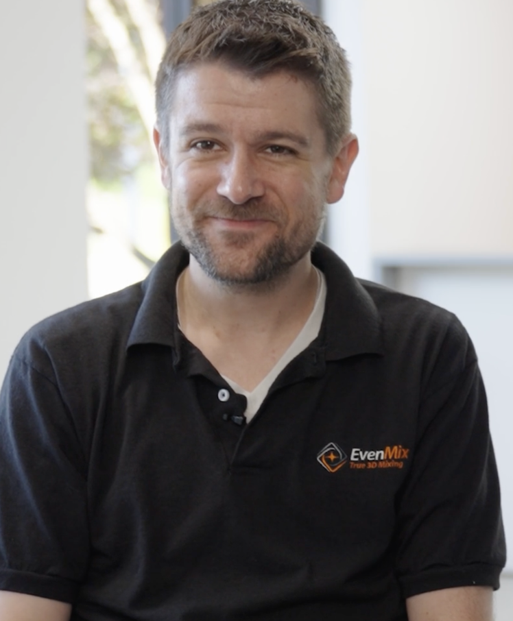 Chris Litner, Commercial Director at EvenMix, at the company’s Ohio headquarters.